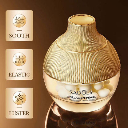 Crema facial colágeno perlas SADOER