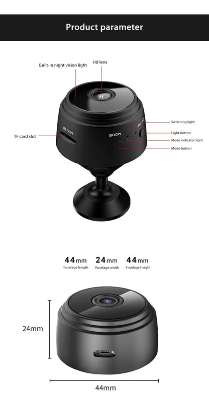 MINI CAMARA WIFI A9 HD 2AVVA-SXT *FTYCAM